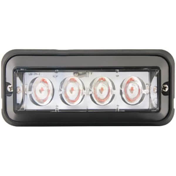 Aftermarket WA9810 Universal Fit LED Amber Flashing Black Housing Warning Light ELJ50-0113 - main
